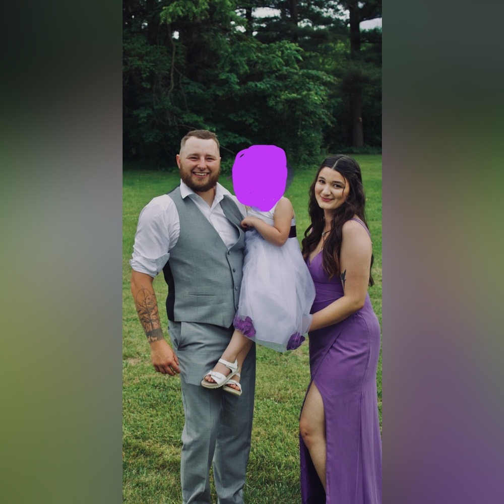 Azazie Purple Maxi Dress